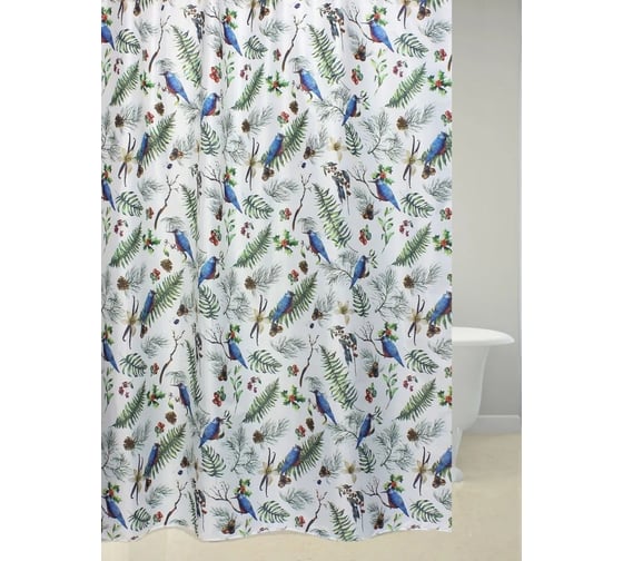 Штора для ванной комнаты Bath Plus 180х180 Branches of Bird мульти ch-21272