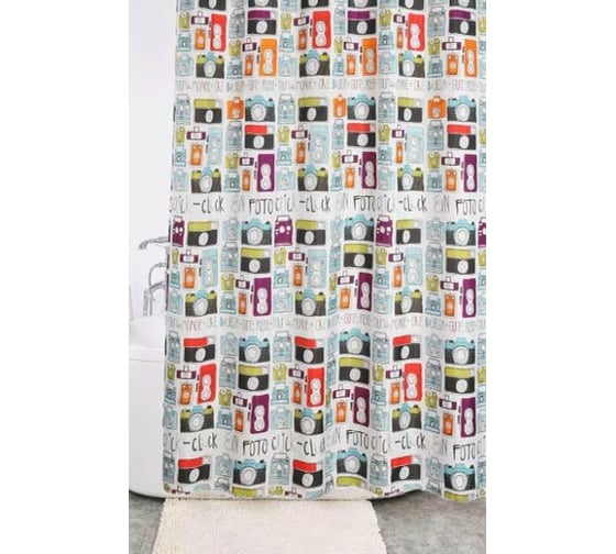 Штора для ванной комнаты Bath Plus 180х180 CAMERAS multicolor ch-21259
