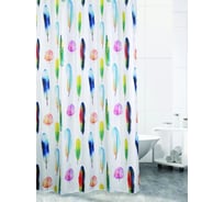 Штора для ванной комнаты Bath Plus 180х180 COLOR FEATHERS мульти ch-21263