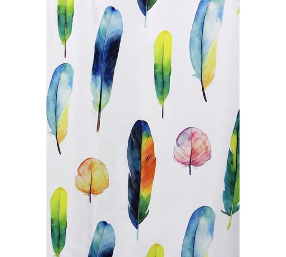 Штора для ванной комнаты Bath Plus 180х180 COLOR FEATHERS мульти ch-21263