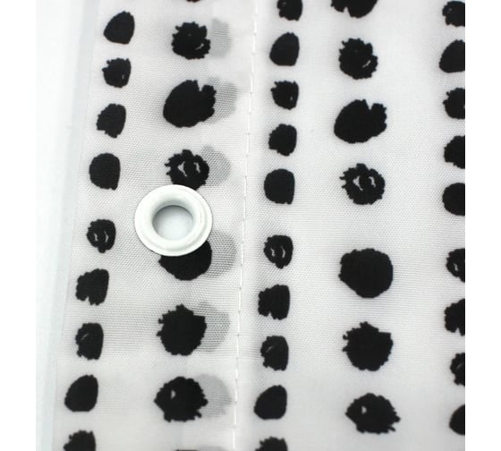 Штора для ванной комнаты Bath Plus 180х180 Dots Rhythm black ch-21302