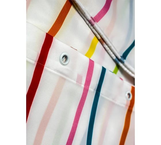 Штора для ванной комнаты Bath Plus 180х180 GORGEOUS STRIPE multi ch-21295