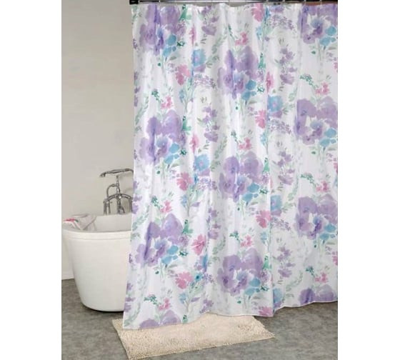 Штора для ванной комнаты Bath Plus 180х180 ROMANTIC FLOWER мульти ch-21270