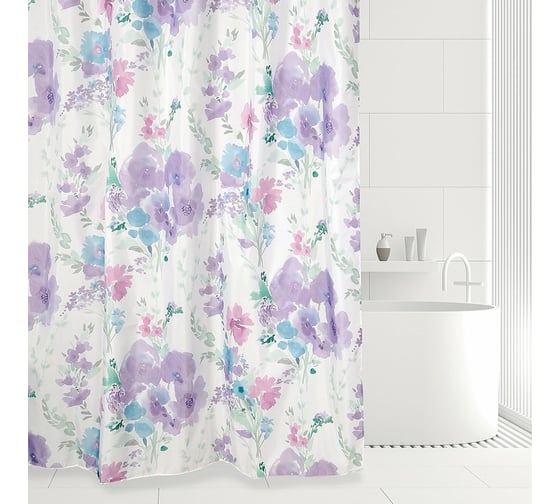Штора для ванной комнаты Bath Plus 180х180 ROMANTIC FLOWER мульти ch-21270