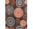Штора для ванной комнаты Bath Plus 180х180 Round TOTEM коричневый ch-1207 2