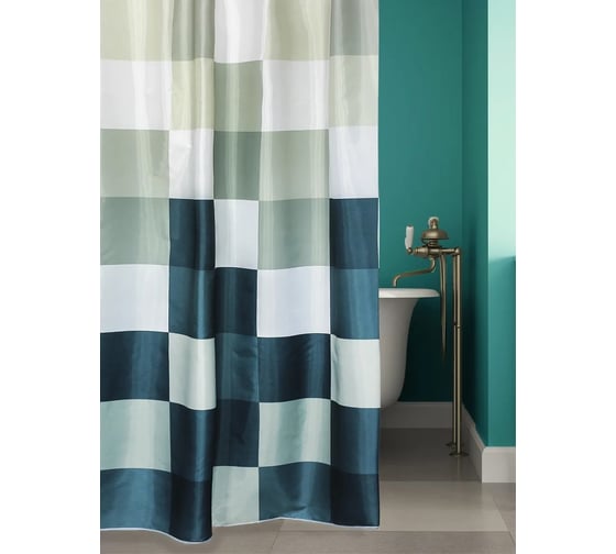 Штора для ванной комнаты Bath Plus 180х180 RUBIK'S CUBE olive green ch-21288