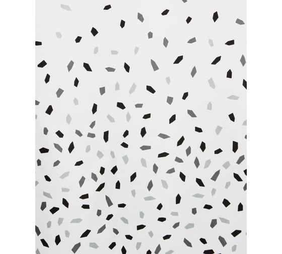 Штора для ванной комнаты Bath Plus 180х200 Confetti grey ch-21257