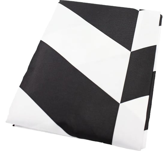 Штора для ванной комнаты Bath Plus 180х180 Staggered Square black ch-21303