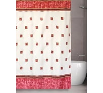 Штора для ванной комнаты Bath Plus Rome красная, 180х180 2115/2-P