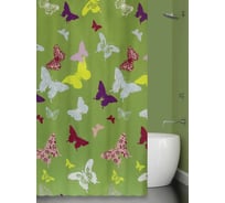 Штора для ванной комнаты Bath Plus Splendour зеленый, 180х200 AP14006-2 21248/1-P