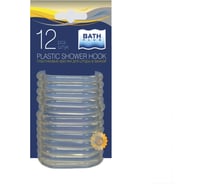 Кольца для штор Bath Plus 12 шт. прозрачные AK-04