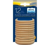 Кольца для штор Bath Plus 12 шт. бежевый-розовый AK-01