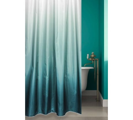 Штора для ванной комнаты Bath Plus 180х180 ROSY DOWN dark green 2151/1