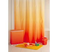 Штора для ванной комнаты Bath Plus 180х180 ROSY DOWN orange red 2151/2