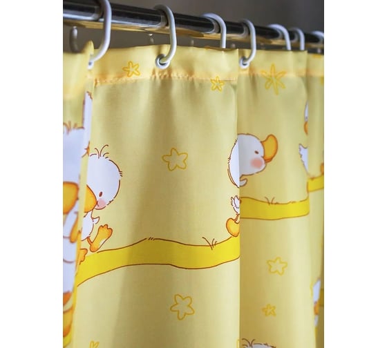 Штора для ванной комнаты Bath Plus 180х180см YELLOW QUACK 2100S/22