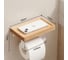 Держатель для туалетной бумаги с полочкой SANTRADE SM-JB2012 (бук) 0691 2