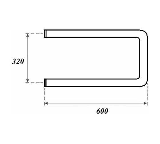 Водяной полотенцесушитель Point 320x600 П-образный (1"), хром PN35336