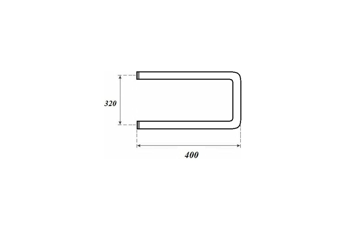 Водяной полотенцесушитель Point 320x400 П-образный (1\"), хром PN35334 ...
