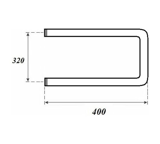 Водяной полотенцесушитель Point 320x400 П-образный (1"), хром PN35334