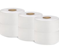 Бумага туалетная Бумага Сити 1 слой, 480 м, светло-серая, 6 шт в упаковке БС-1-480-Т (6 шт/упак)М