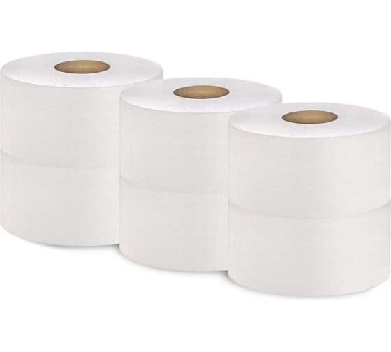 Бумага туалетная Бумага Сити 1 слой, 480 м, светло-серая, 6 шт в упаковке БС-1-480-Т (6 шт/упак)М 1