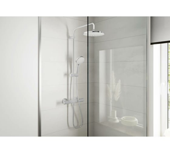 Душевая система Hansgrohe Vernis Blend Showerpipe 200 1jet с термостатом, хром 26276000