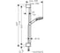 Душевой набор Hansgrohe Vernis Blend Vario 650 мм EcoSmart, хром 26279000 2