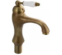 Смеситель для умывальника однорычажный ООО ПКФ Сварком литой излив, золотой матовый, 1шт СанТех s069903