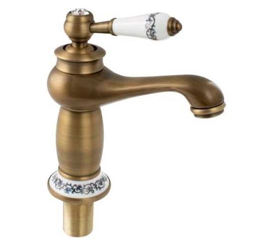 Смеситель для умывальника однорычажный ООО ПКФ Сварком литой излив, под бронзу, 1шт СанТех s049694 1