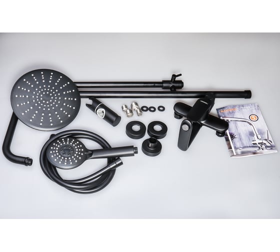 Душевая система Maxonor черный MN2471-7