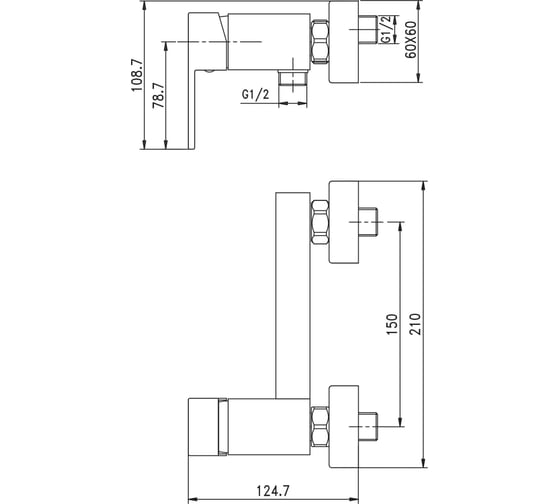 Смеситель Aquanet 00261819