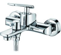 Смеситель для ванны LEDEME короткий излив, дивертор в корпусе L3274 97898