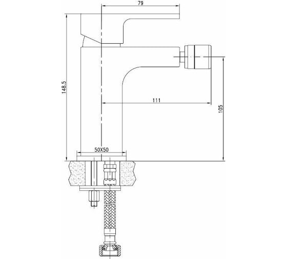 Смеситель Aquanet Cubic 00187229