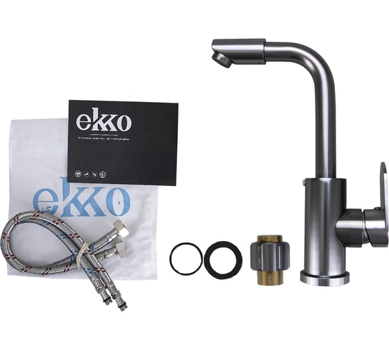 Смеситель для кухни Ekko серый E4366
