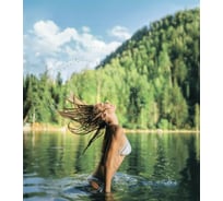 Тканевая шторка для ванны Melodia della vita 180х200см Красотка MZ-151 21046