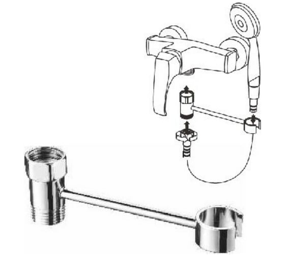 Кронштейны для лейки LEDEME 131 мм., L39-1 114088