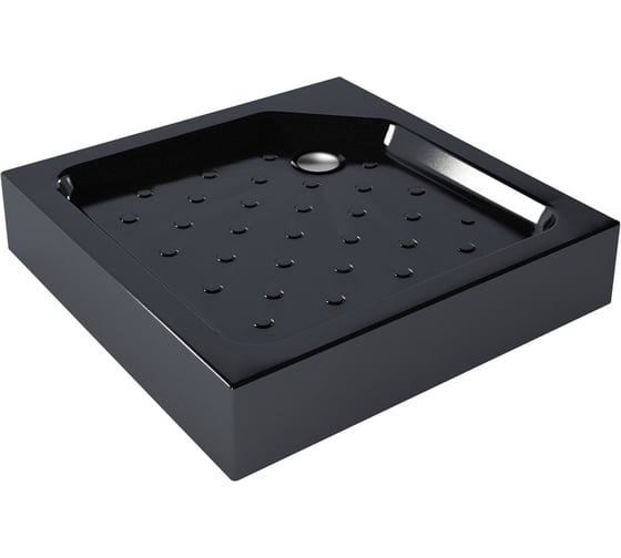 Душевой поддон MELODIA Square 90х90х16 черный 59438