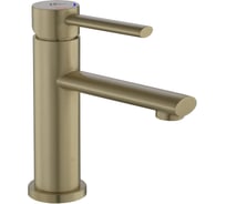 Смеситель для умывальника FASHUN сталь SUS304, бронза PVD покрытие A51134-21