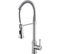 Смеситель для кухни с вытяжной лейкой FASHUN сталь SUS304, сатин A56008N