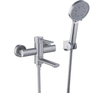 Смеситель ванно-душевой FASHUN с душевым гарнитуром, сталь SUS304, сатин A53034