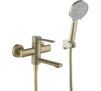 Смеситель ванно-душевой FASHUN с душевым гарнитуром, сталь SUS304, бронза PVD покрытие A53034-21