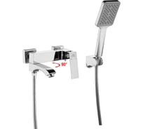 Смеситель ванно-душевой FASHUN излив поворотный, латунь A3290-N