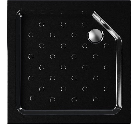 Душевой поддон MELODIA Square 80х80х16 черный 59437