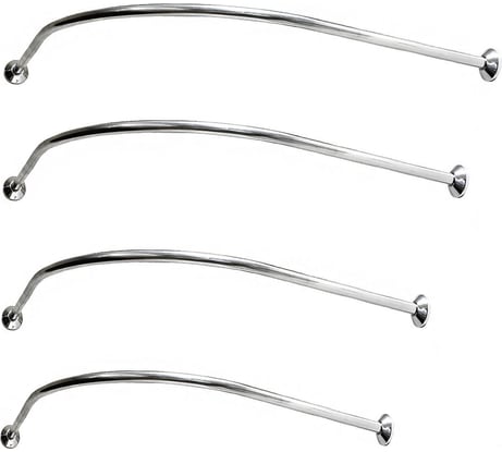 Симметричный карниз GoGo нержавеющая сталь, хром, 90х90 C0090