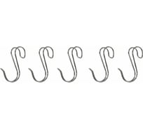 Набор крючков для рейлинга FECA DOUBLE 5 шт, хром 440655-0022