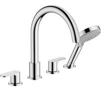 Смеситель на край ванны Hansgrohe Vernis Blend на 4 отверстия, хром 71456000