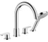 Смеситель на край ванны Hansgrohe Vernis Blend на 4 отверстия, хром 71456000 1