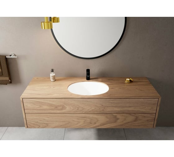 Смеситель для раковины Hansgrohe Vernis Blend 100, со сливным гарнитуром, матовый черный 71551670