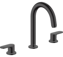 Смеситель для раковины Hansgrohe Vernis Blend на 3 отверстия, черный 71553670