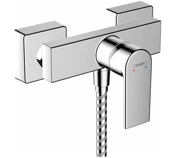 Смеситель для душа Hansgrohe Vernis Shape однорычажный, 2 уровня расхода воды, ВМ, хром 71656000 1